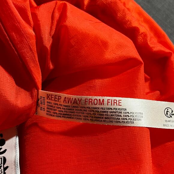 Free People Movement In‎ A Bubble Puffer Vest Large Flame Red Oversized Zip NEW - Picture 7 of 10